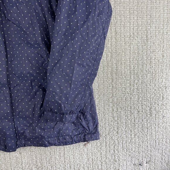 The North Face Jacket Womens Medium Blue Polka Dot Resolve Dry Vent Rain Coat - Picture 6 of 16